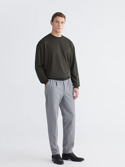 Bisiklet Yaka Erkek Sweatshirt