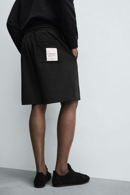 INTERLOCK BERMUDA SHORTS WITH LABEL - Zara фото 6