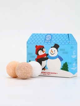 Бомбочки для ванны в домике Пингвин, набор 6 шт х 40 г, URAL LAB