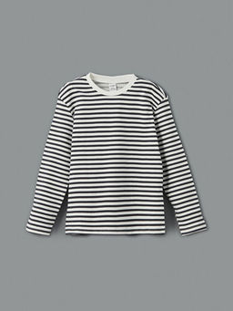 Bisiklet Yaka ?izgili Erkek Bebek Ti??rt 3l?