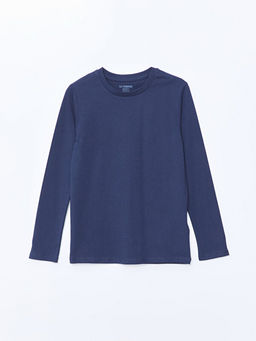 Bisiklet Yaka Basic Uzun Kollu Erkek ?ocuk Ti??rt