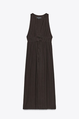 STRIPED LONG WAISTCOAT - Zara фото 6