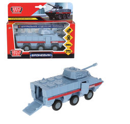 . Броневик "Спецназ" 15 см, металл, двери, баг.,подв.дет.,инерц., арт.SB-17-39-B-P(GY)-WB