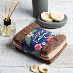 Набор махровых полотенец Любимая бабушка 30?30 см - 3 шт., 100% хлопок 340 г/м?