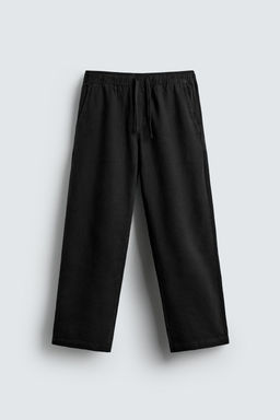 PANTAL?N RELAXED FIT ESTRUCTURA / Negro - Zara фото 10