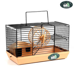 Клетка-мини для грызунов Пижон №2, укомплектованная, 27 х 15 х 16 см, бежевая