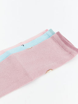 Desenli K?z ?ocuk Soket ?orap 3l?