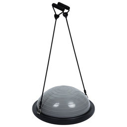 Полусфера BOSU гимнастическая ONLYTOP, с насосом, 46×20 см, серая