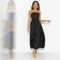 Юбка с эффектной драпировкой, Талия решает (черная) / Новый год - Charutti фото 2