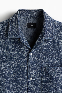 Camisa denim estampada Oversized Fit - H&m фото 2