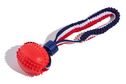 Игрушка для собак Мяч с растягивающейся ручкой, в ассортименте