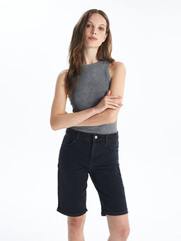 Bermuda Fit Kad?n Jean ?ort