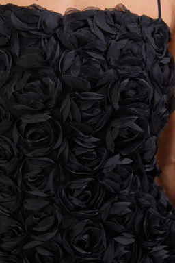 TRENDYOLMILLA Beyaz 3 Boyutlu Gul Aplike Detayl? Dugun/Nikah S?k Abiye Elbise TPRSS25EL00018 фото 17