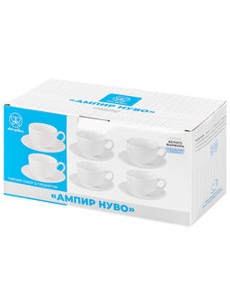 Чайный набор 12 пр. 300 мл 13*10*6,5 см Ампир Нуво, фарфор - Elan gallery фото 7