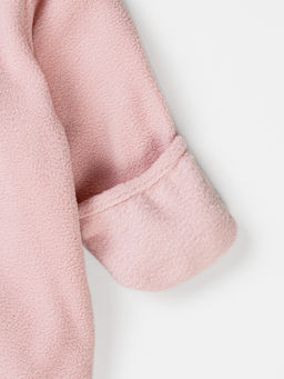 Комбинезон флисовый с закрытой ножкой Роза 0+ - Bungly фото 5