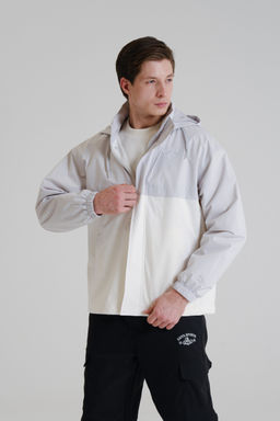 Ветровка Серый/Белый