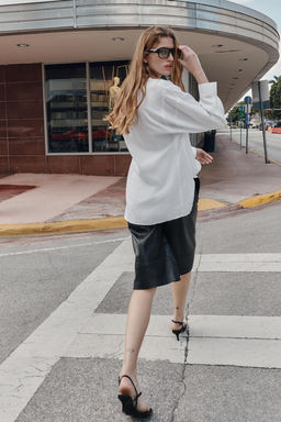 STRIPED OVERSIZE SHIRT - Zara фото 17