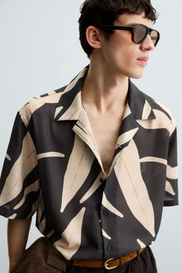 LEAF PRINT SHIRT - Zara фото 6