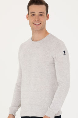 U. S. Polo Assn / Мужской свитер из каменного меланжа - U.s. polo assn фото 18