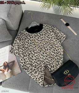 Футболка с леопардовым принтом - Bruno фото 2