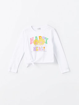 Bisiklet Yaka K?z ?ocuk Ti??rt