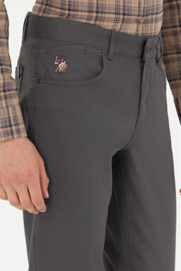 Мужские брюки из плотной ткани антрацитового цвета - U.s. polo assn фото 12