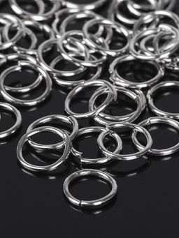 Кольцо соединительное СМ-982, 1?7 мм, набор 50 г,  410 шт. цвет серебро