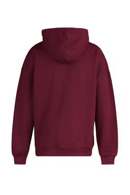 Bordo Oversize/Genis Kesim Kapusonlu Ici Polar/S?cak Tutan Sweatshirt TMNAW23SW00195