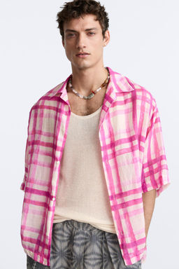 CHECK PRINT SHIRT - LIMITED EDITION - Zara фото 5