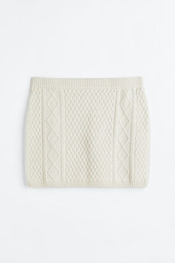 H&M+ Falda en punto trenzado