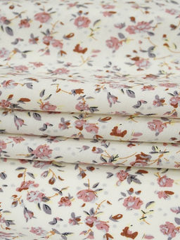 Штапель Бетти цв.кремовый, ш.1.45м, вискоза-100%, 100гр/м.кв - Купава фото 7