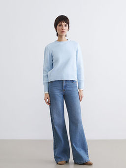 Bisiklet Yaka Kad?n Triko Kazak