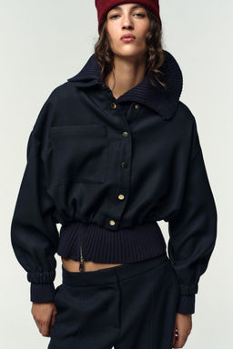 SHORT BALLOON BOMBER JACKET - Zara фото 2