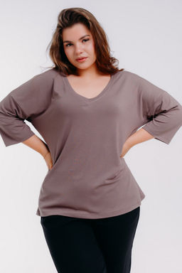 Футболка женская из вискозы Марина кофе - Амадэль фото 5