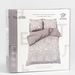 Постельное бельё евро Этель. Сказочный лес, поплин