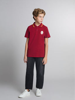 Polo Yaka Galatasaray Bask?l? Erkek ?ocuk Ti??rt