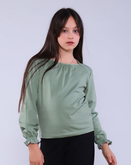 Лонгслив Анечка серо-голубой Ладошки  фото 23