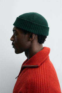 SHORT WOOL BLEND BEANIE - Zara фото 4