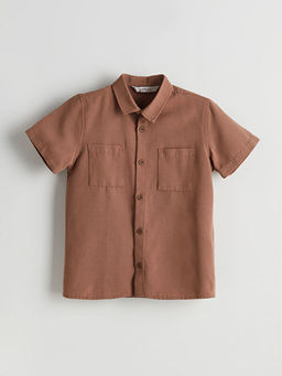 Keten Kar???ml? Erkek ?ocuk G?mlek