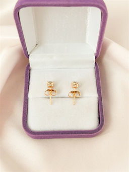 Серьги-гвоздики "Блеск нежности" 0,5-0,6 (Г9)