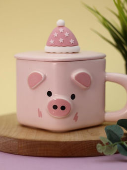 Кружка Cubic animal, pig, pink (350 ml)