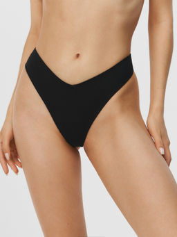 10204080004 Трусы стринг женские 5 шт. Ziona черный с бежевым - Concept club фото 5