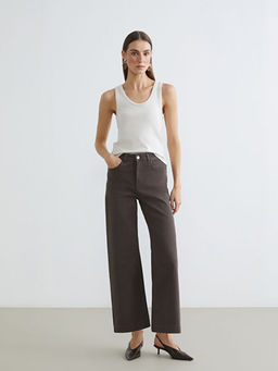 Wideleg Kad?n Jean Pantolon