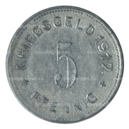 5 пфеннигов 1917 года Германия  Нотгельд (Меттман)