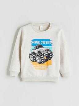 Bisiklet Yaka Erkek ?ocuk Sweatshirt