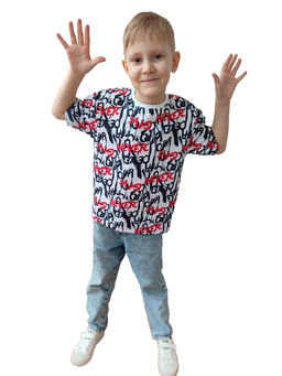 Футболка детская 33064 кулирка буквы