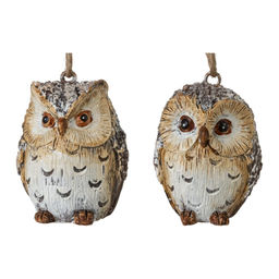 Изделие декоративное подвесное "Сова", L4 W4 H6 см, 2в.