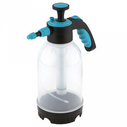 Опрыскиватель-распылитель садовый, помповый, пластмассовый 2л, д13,5см h32,5см, с клапаном, прозрачная колба с мерной шкалой, д/горла 5,3см, усиленная ручка, пластик, упак. п/эт (Китай) - Домашняя мода фото 2