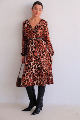 Martichelli Платье с анималистичным принтом