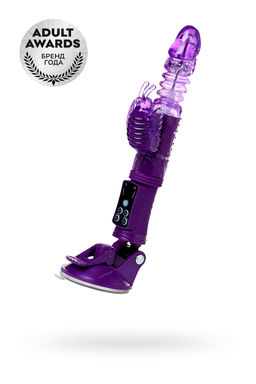 Вибратор с клиторальным стимулятором TOYFA A-Toys High-Tech fantasy, TPR, фиолетовый, 23 см